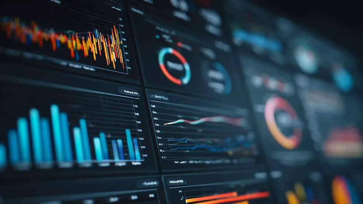 Data dashboards representing an organization's technical knowledge